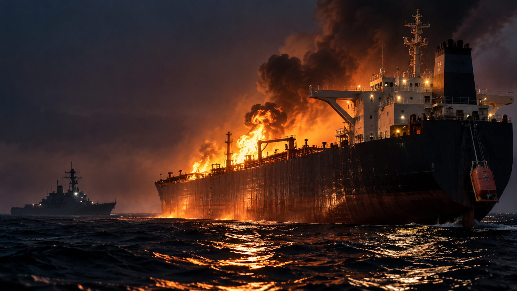 US Obliterates Five Iranian Oil Tankers After Missile Attacks on Navy Warship