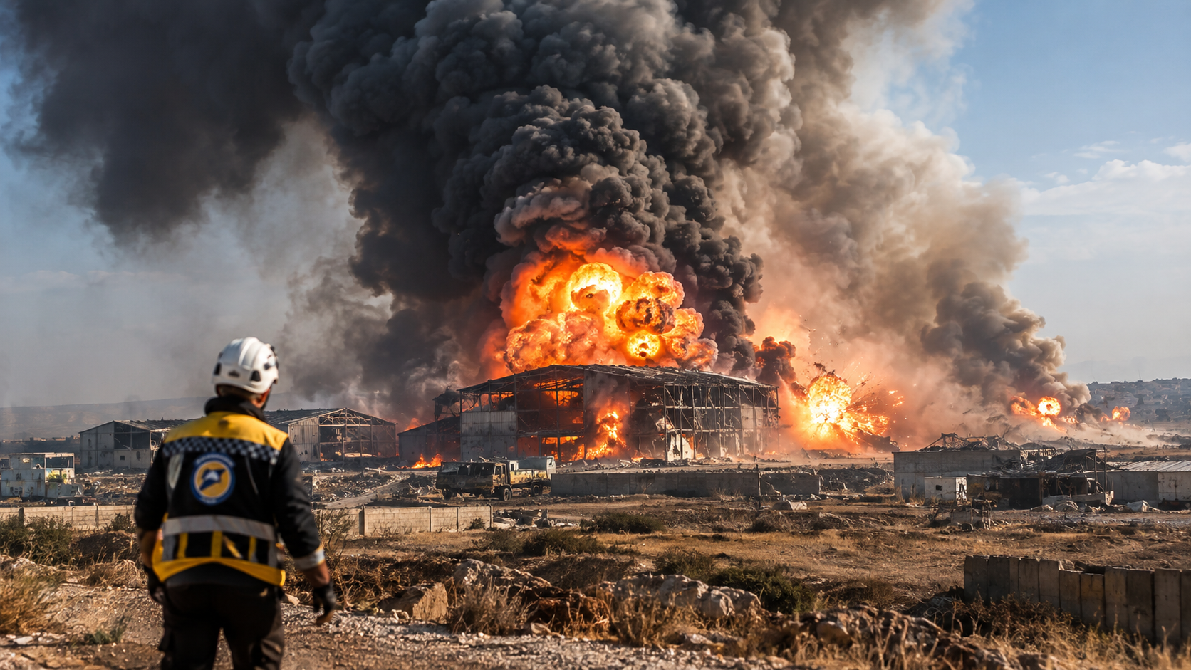 At Least 14 Killed as Huge Explosion Tears Through Weapons Depot in Syria