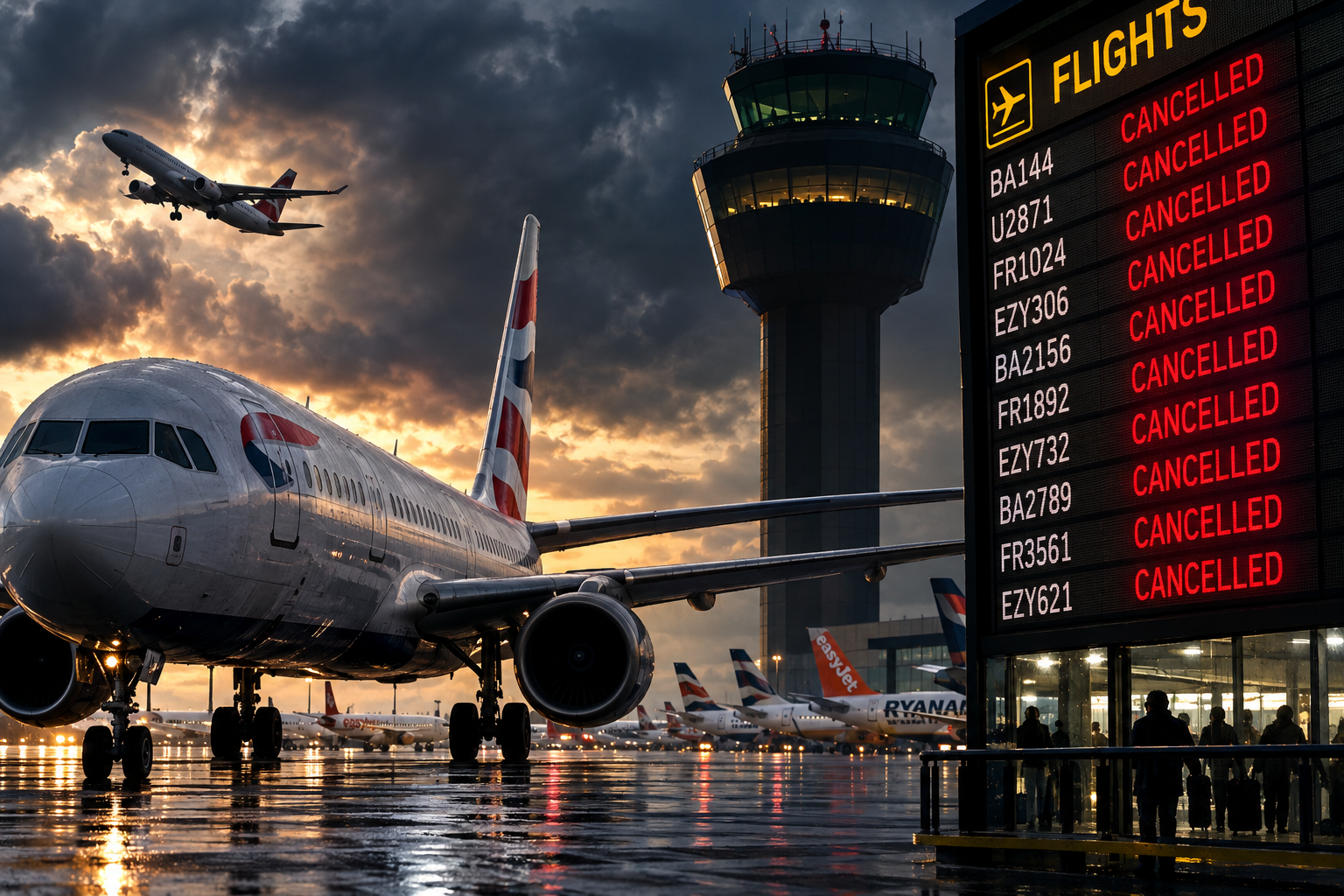 UK Flight Chaos Erupts Again As Second Air Traffic Control Failure Hits In Two Weeks