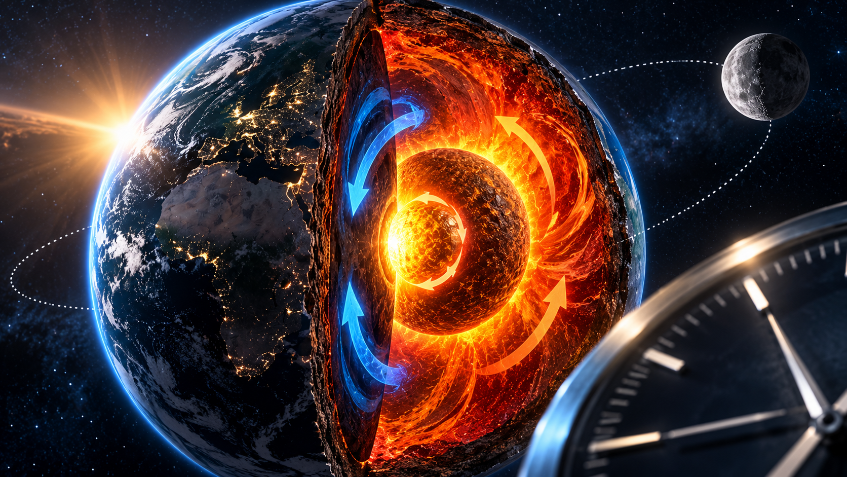 Earth’s Internal Gravitational Tug-Of-War Is Changing The Length Of Our Days