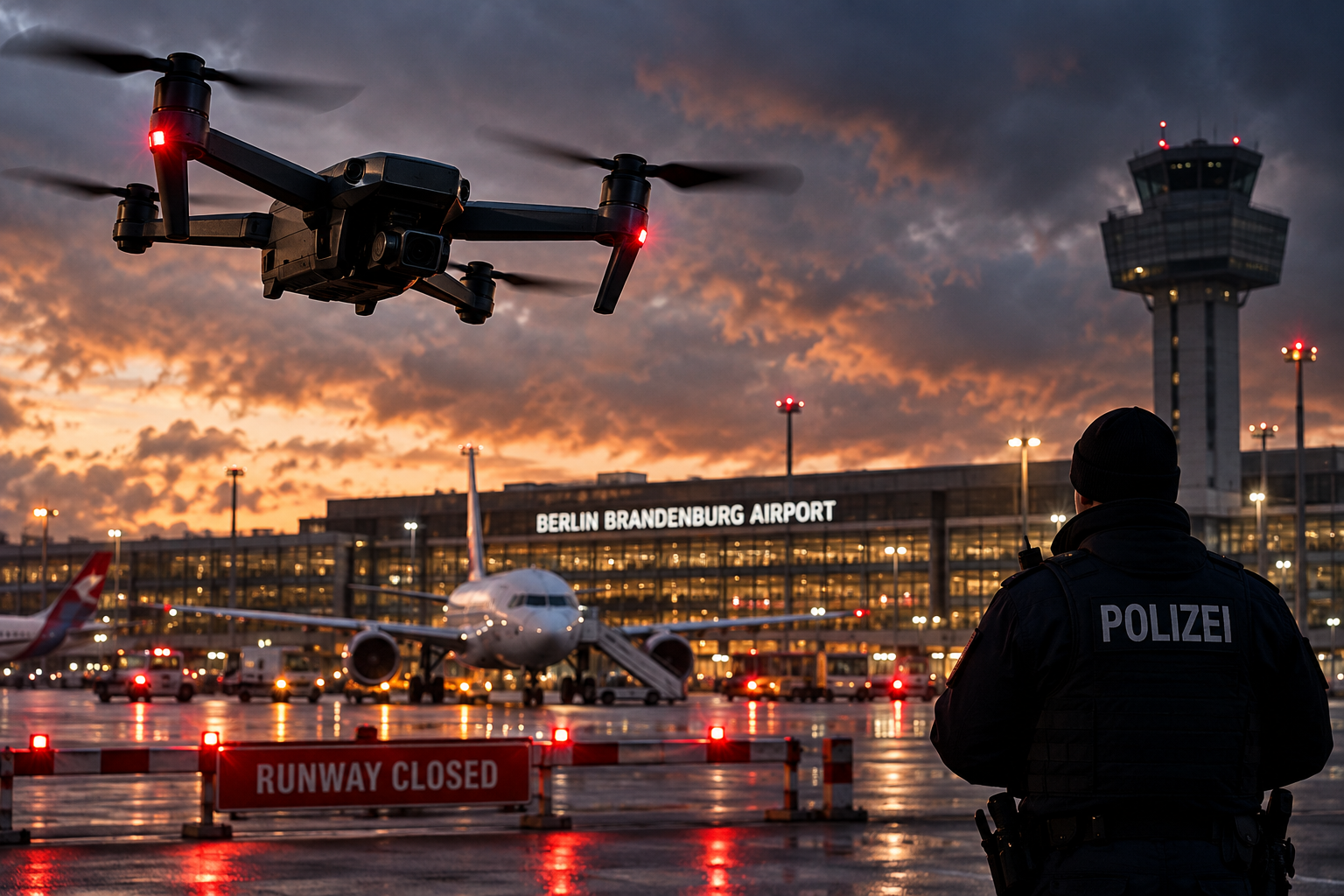 Unidentified Drone Forces Berlin Airport Into Complete Shutdown As Flights Are Diverted