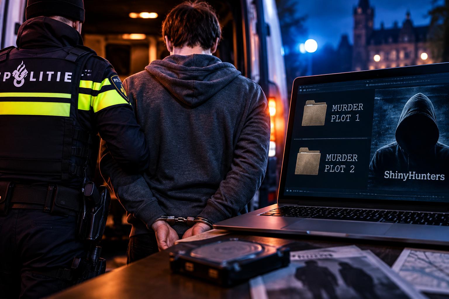 ShinyHunters Suspect Arrested — Police Say His Laptop Also Points To Two Alleged Murder Plots