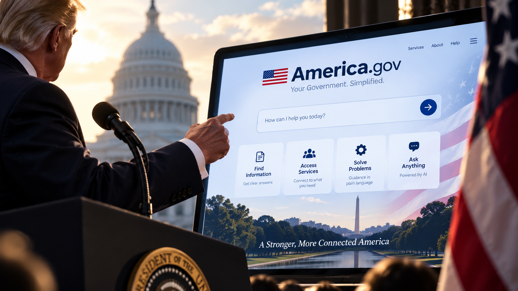 Trump Launches America.gov As A Single AI Front Door To The Federal Government
