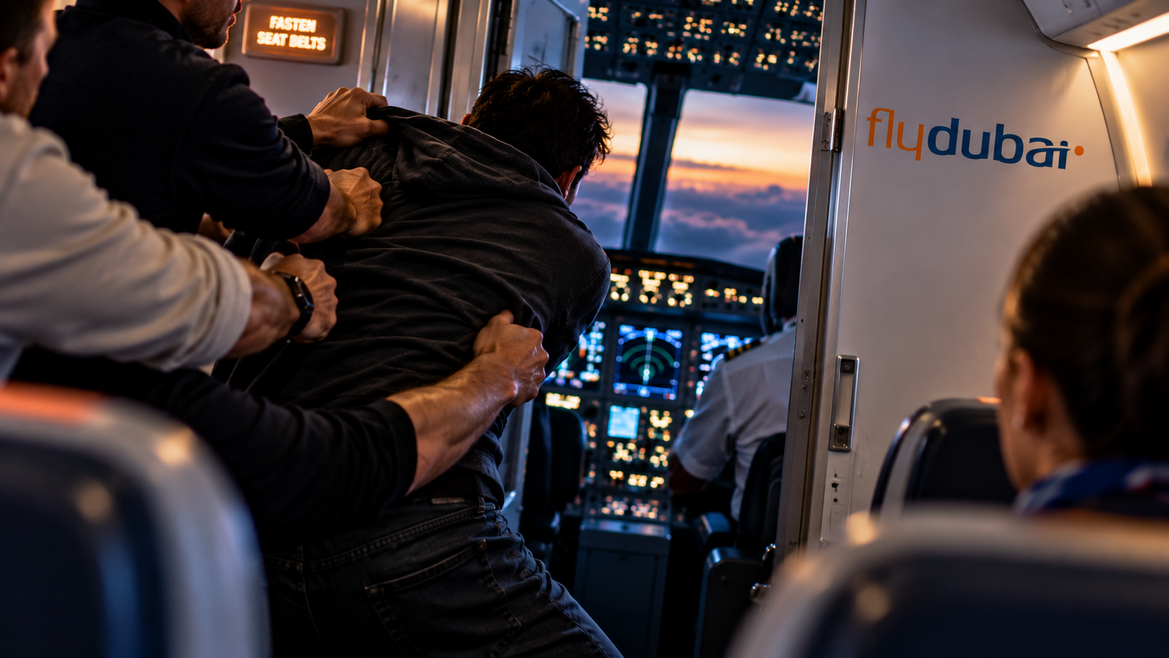 Passengers Foil Alleged Attempt To Crash Flydubai Jet After Pilot Is Stabbed Mid-Flight
