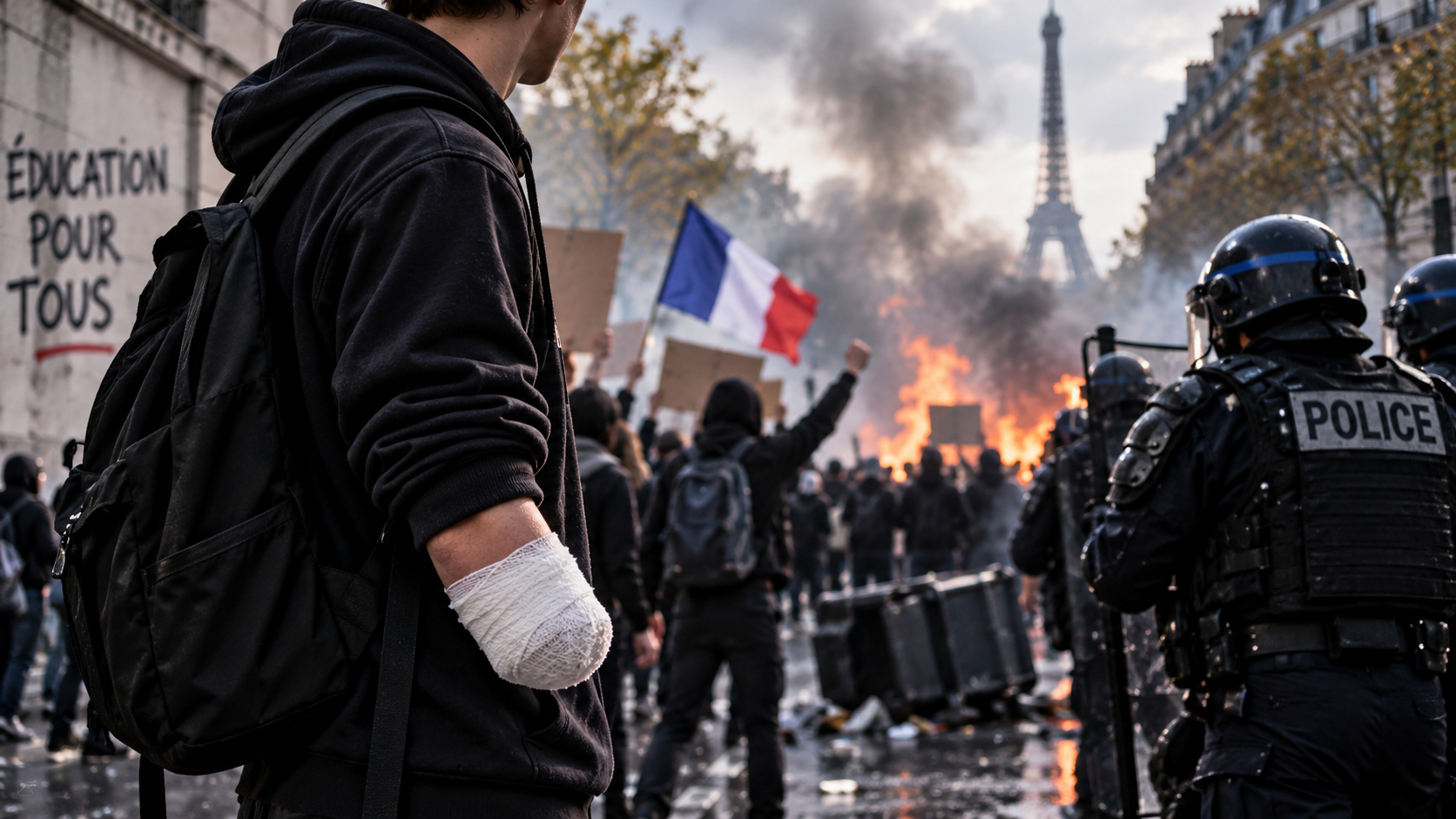 Teenager Loses Hand As French School Protests Explode Across The Country