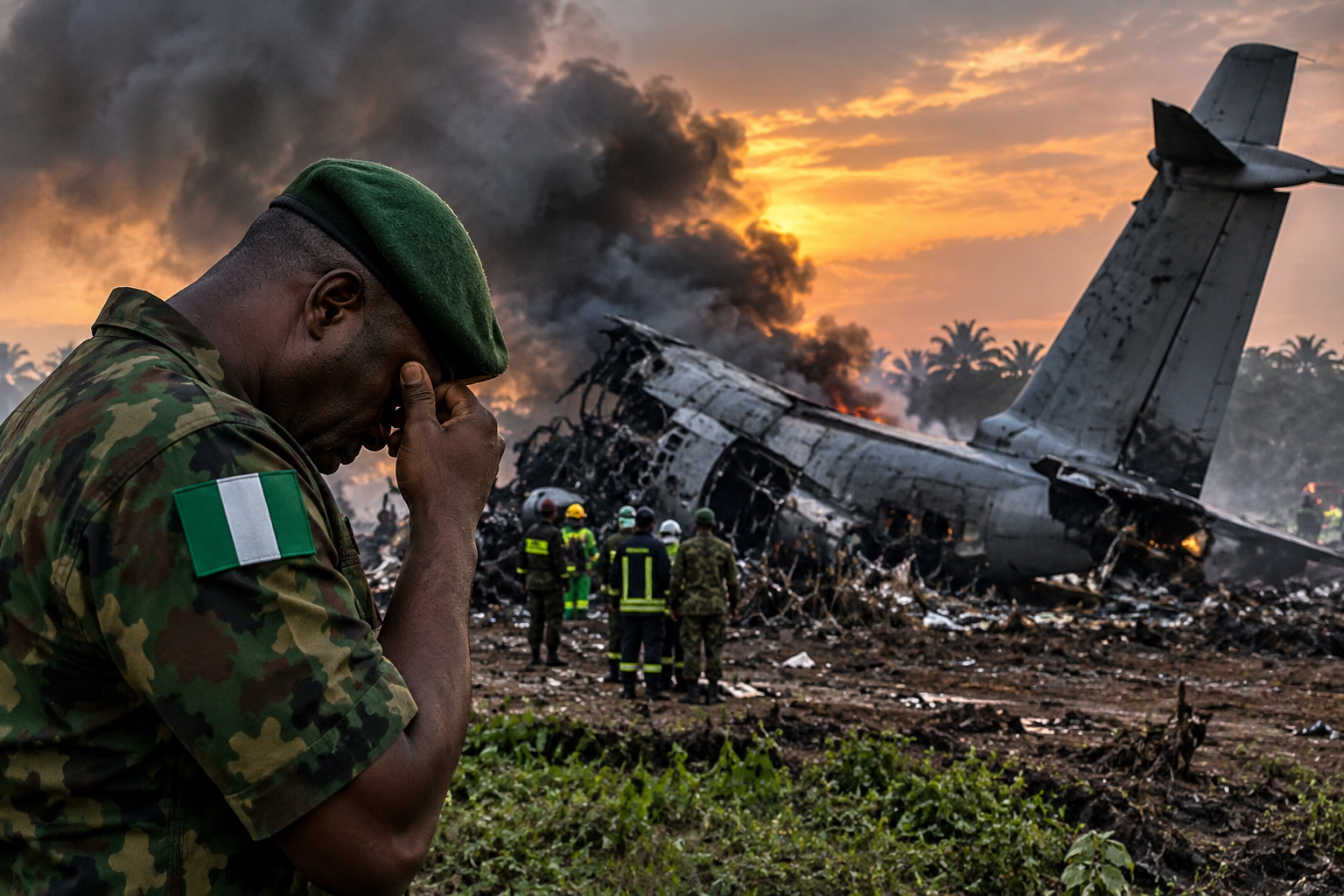 All 32 Believed Dead After Nigerian Military Aircraft Crashes Near Naval Base