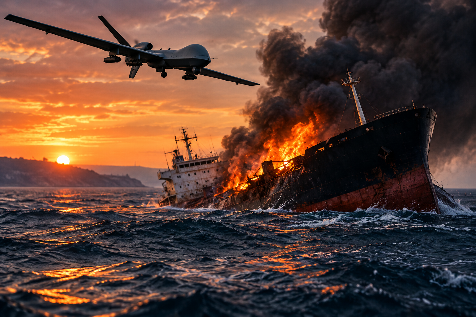 Merchant Ship Sunk By Drones Off NATO State Bulgaria As Black Sea War Spreads West
