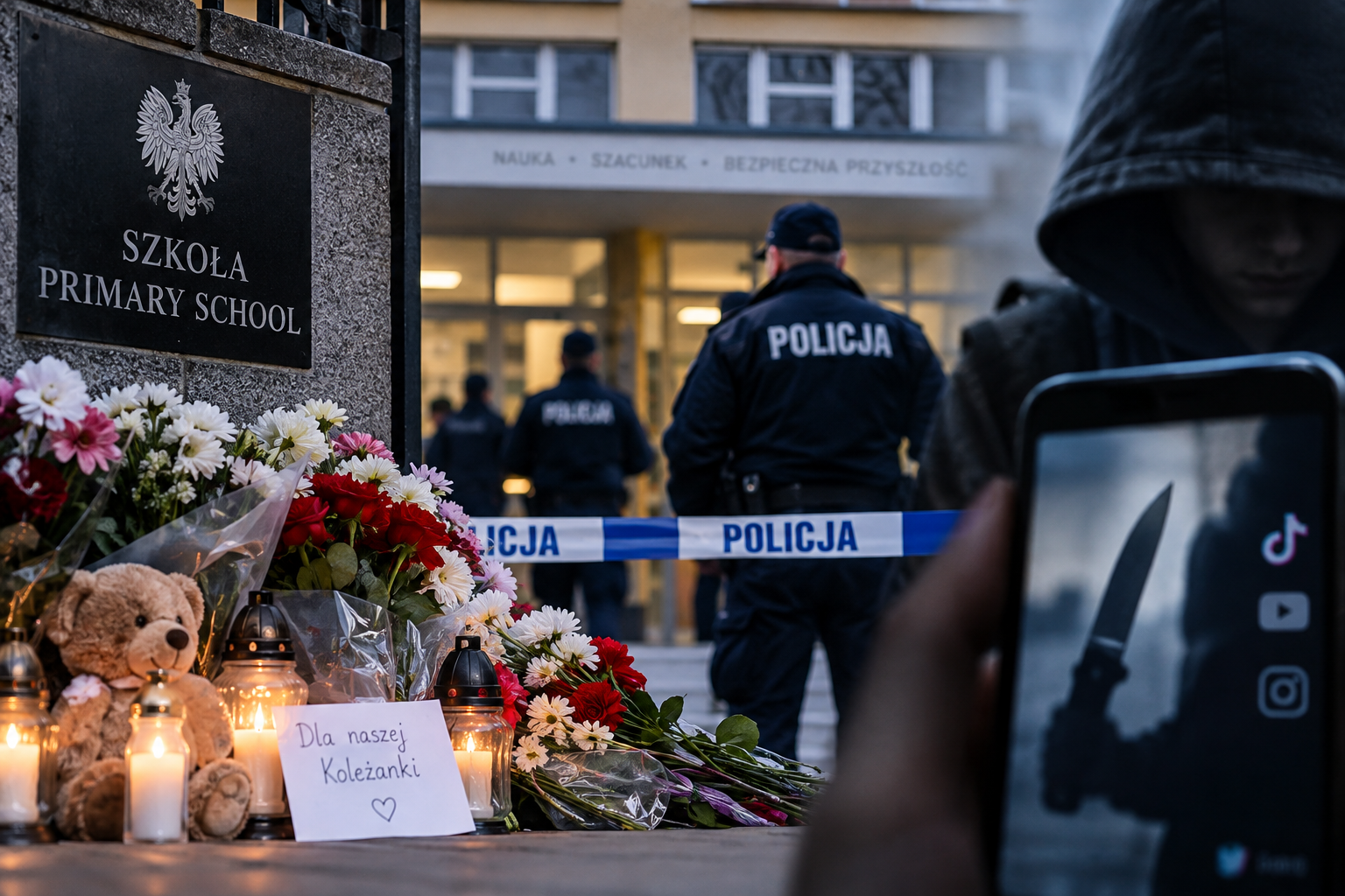 Poland's Second School Stabbing Kills Caretaker As Fears Grow Over Copycat Attacks And Online Violence