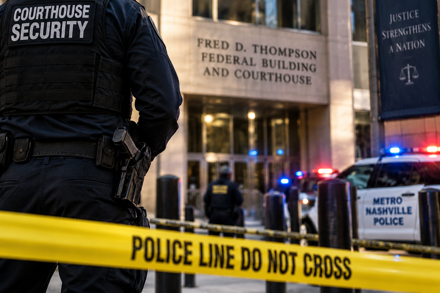 Armed Man Shot Dead Inside Nashville Federal Courthouse After Gun Fails To Fire