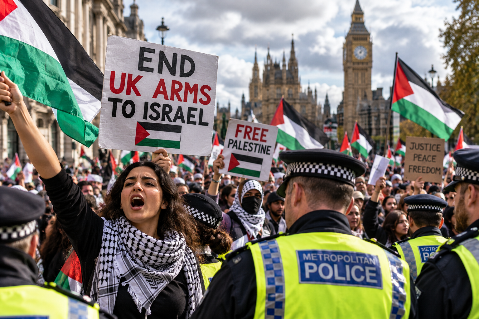 Thousands March Through London For Palestine As Backlash Erupts, Police Impose Restrictions And 20 Are Arrested
