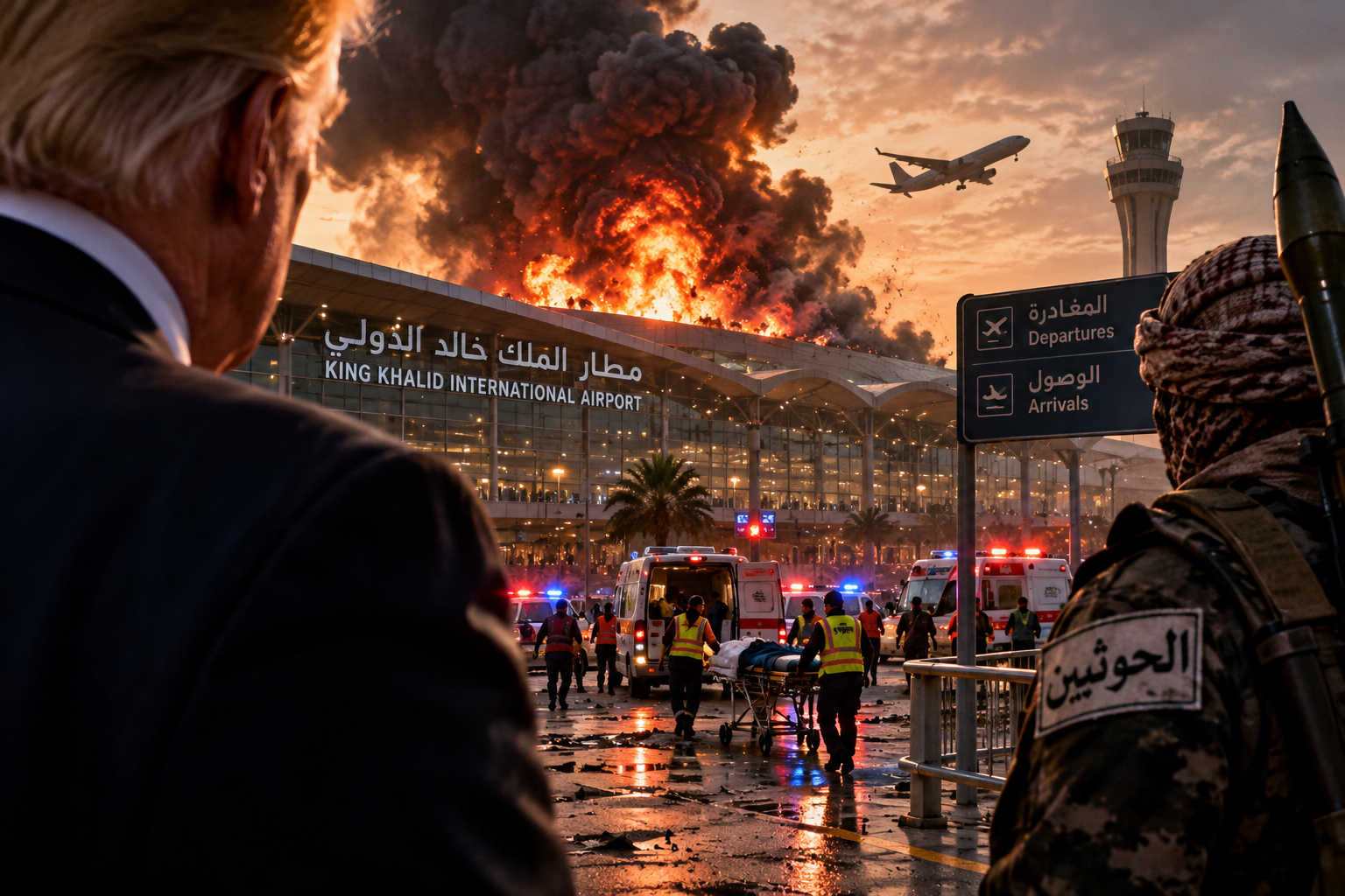 Riyadh Airport Massacre Kills 12 And Injures 309 As Trump Threatens US Military Intervention Against Houthis