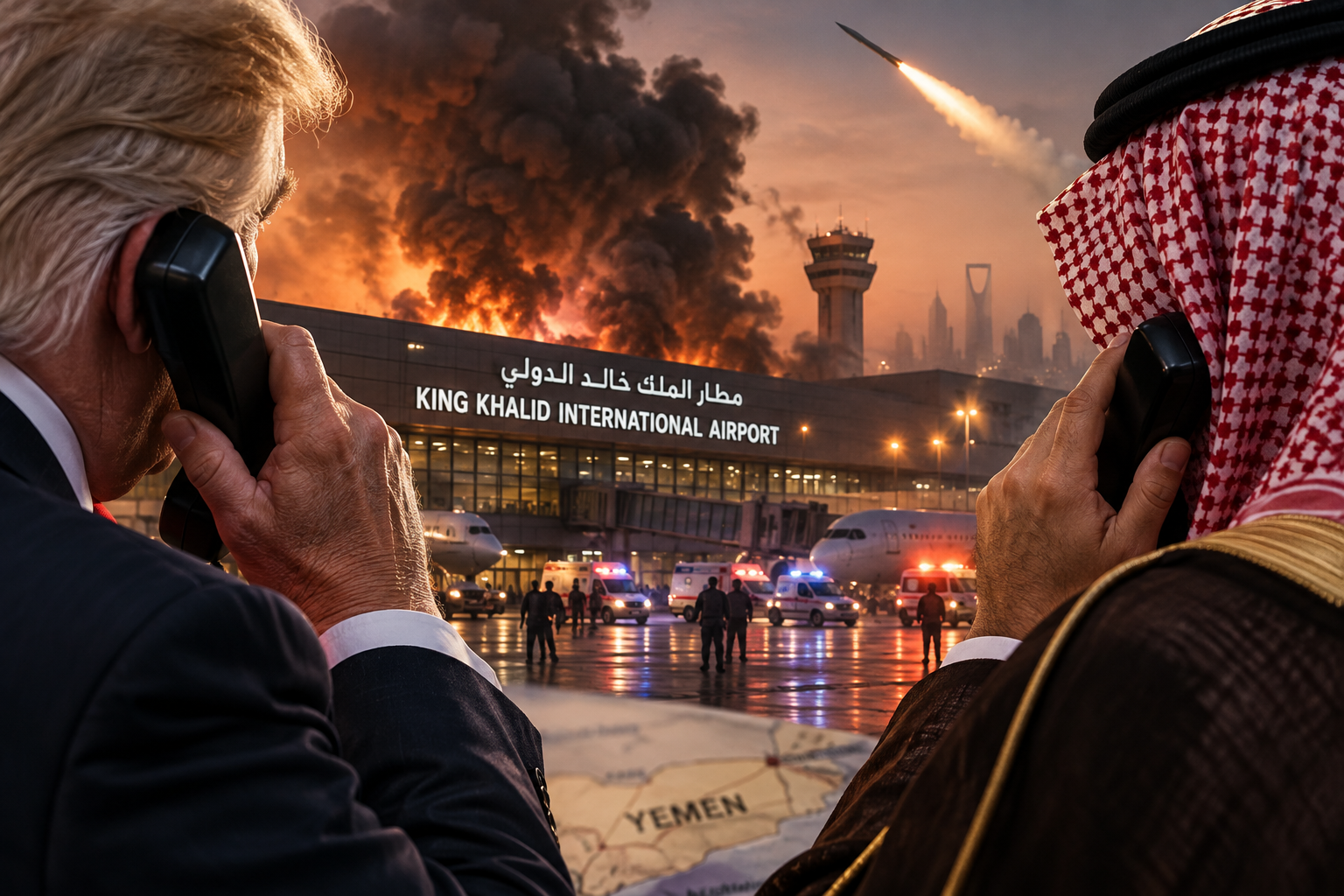 Trump Plans Emergency Call With Saudi Crown Prince After Riyadh Airport Massacre Kills 12 As US Weighs Military Action