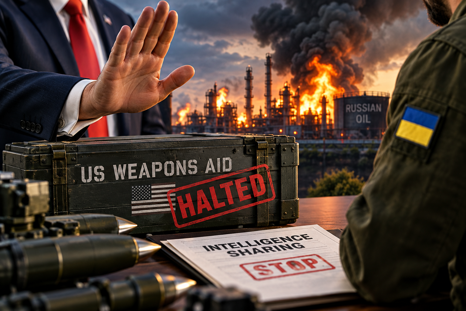 Trump Threatens To Cut Off Ukraine's US Weapons And Intelligence Over Devastating Strikes On Russian Oil Refineries