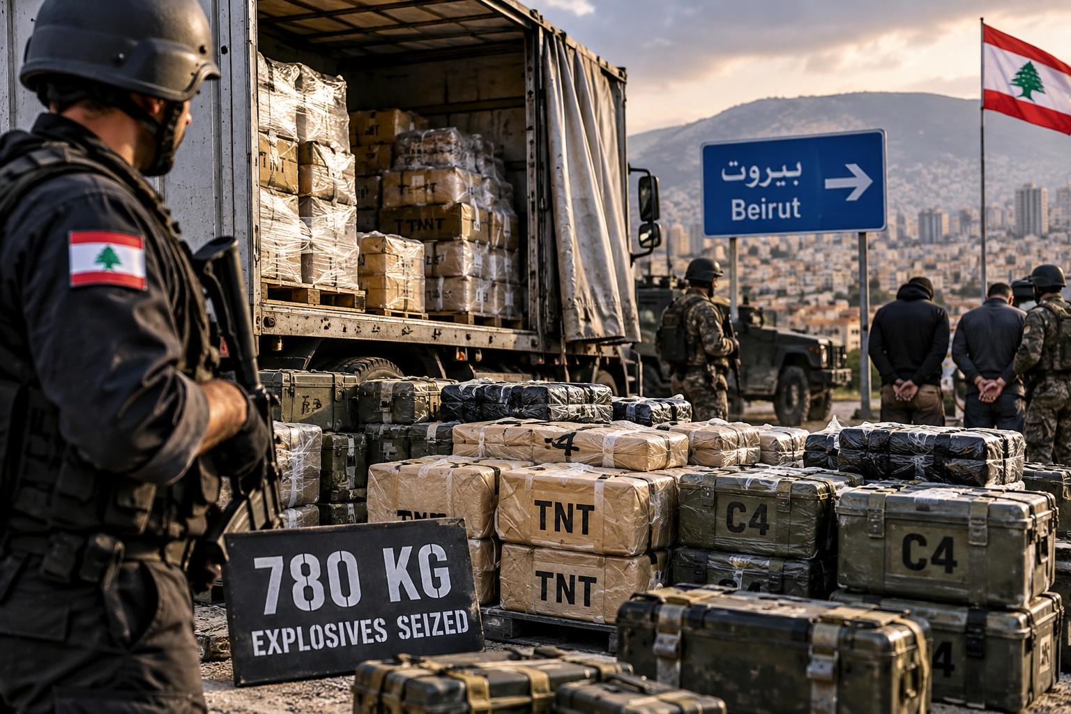Lebanon Seizes 780kg Of Explosives Bound For Beirut As Suspected Hezbollah Links Spark Fears Of Political Assassinations