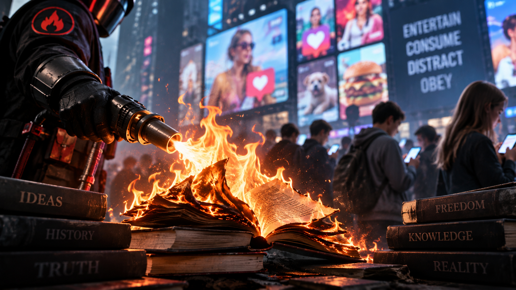 Fahrenheit 451 by Ray Bradbury: How Society Is Becoming Distracted from the Truth
