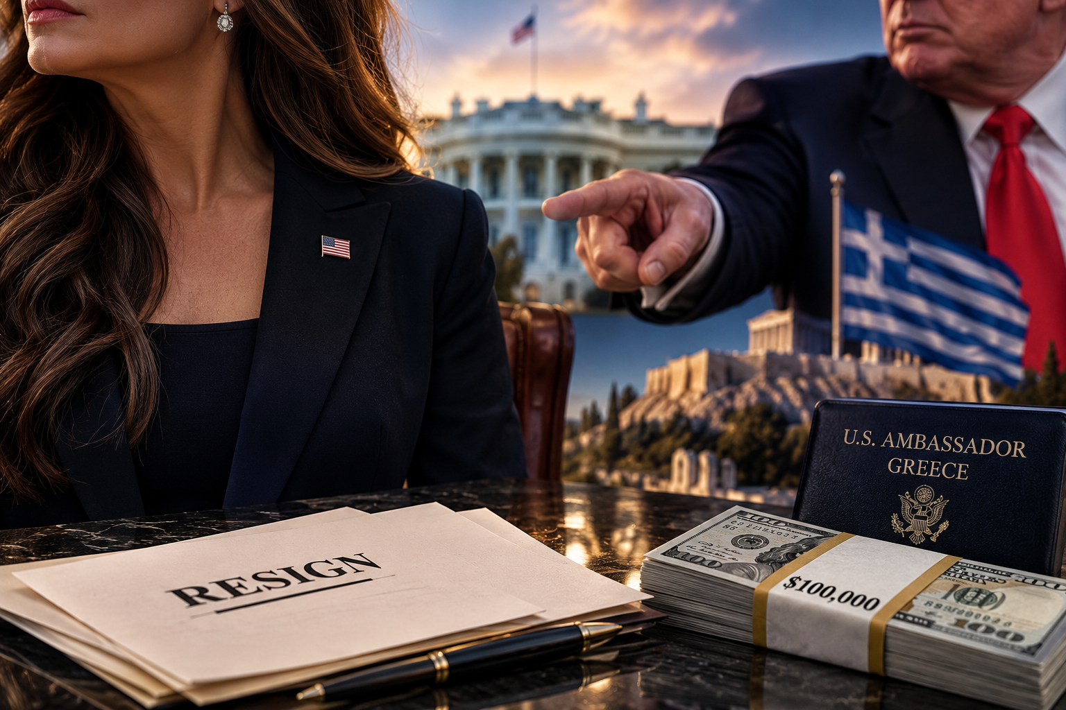 Trump Demands Ex-Fiancée of His Son Resign as Ambassador Amid Explosive $100,000 Misconduct Allegations