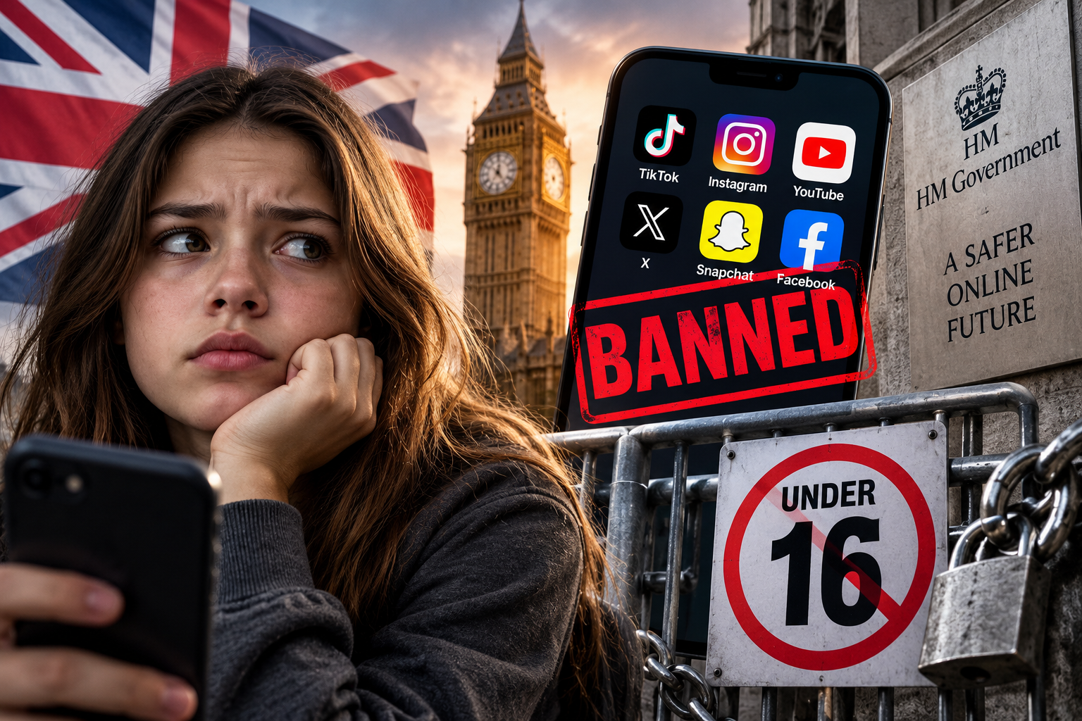 UK Social Media Ban for Under-16s Sparks Free Speech Fears as Government Moves to Restrict Online Access