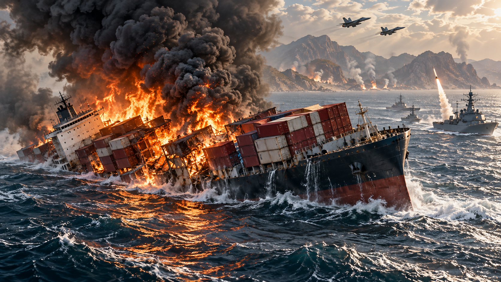 Iran Says Container Ship Has Sunk Near Hormuz: Could It Trigger a Wider War?