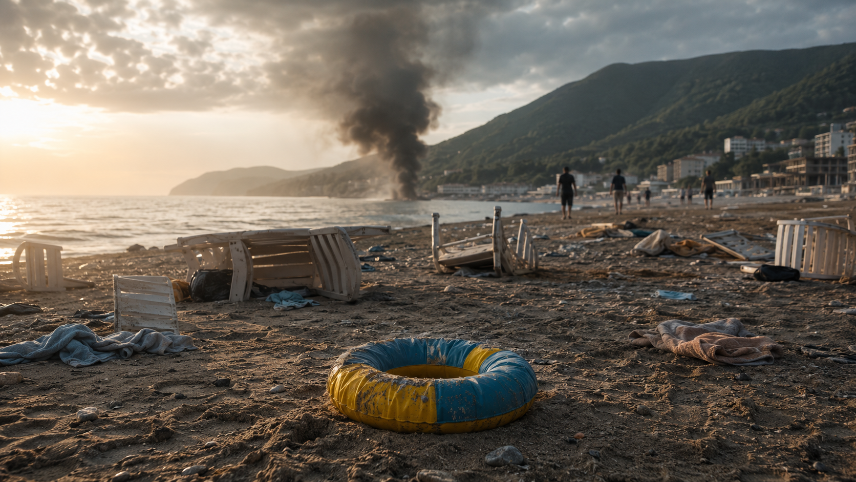 War Reaches The Beach As Drone Kills Seven In Russian Resort