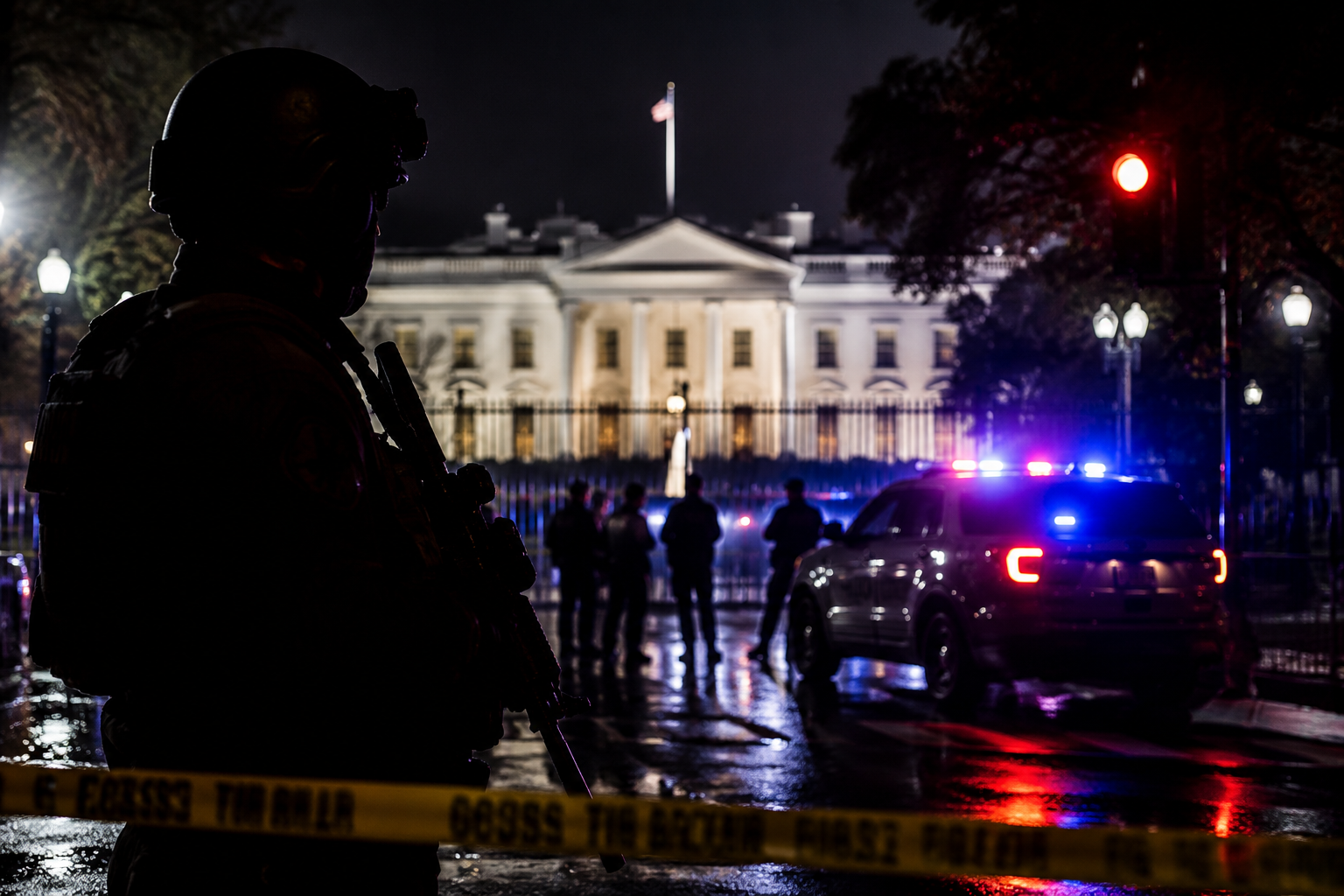 Trump Was Inside The White House When Gunfire Exploded At A Secret Service Checkpoint