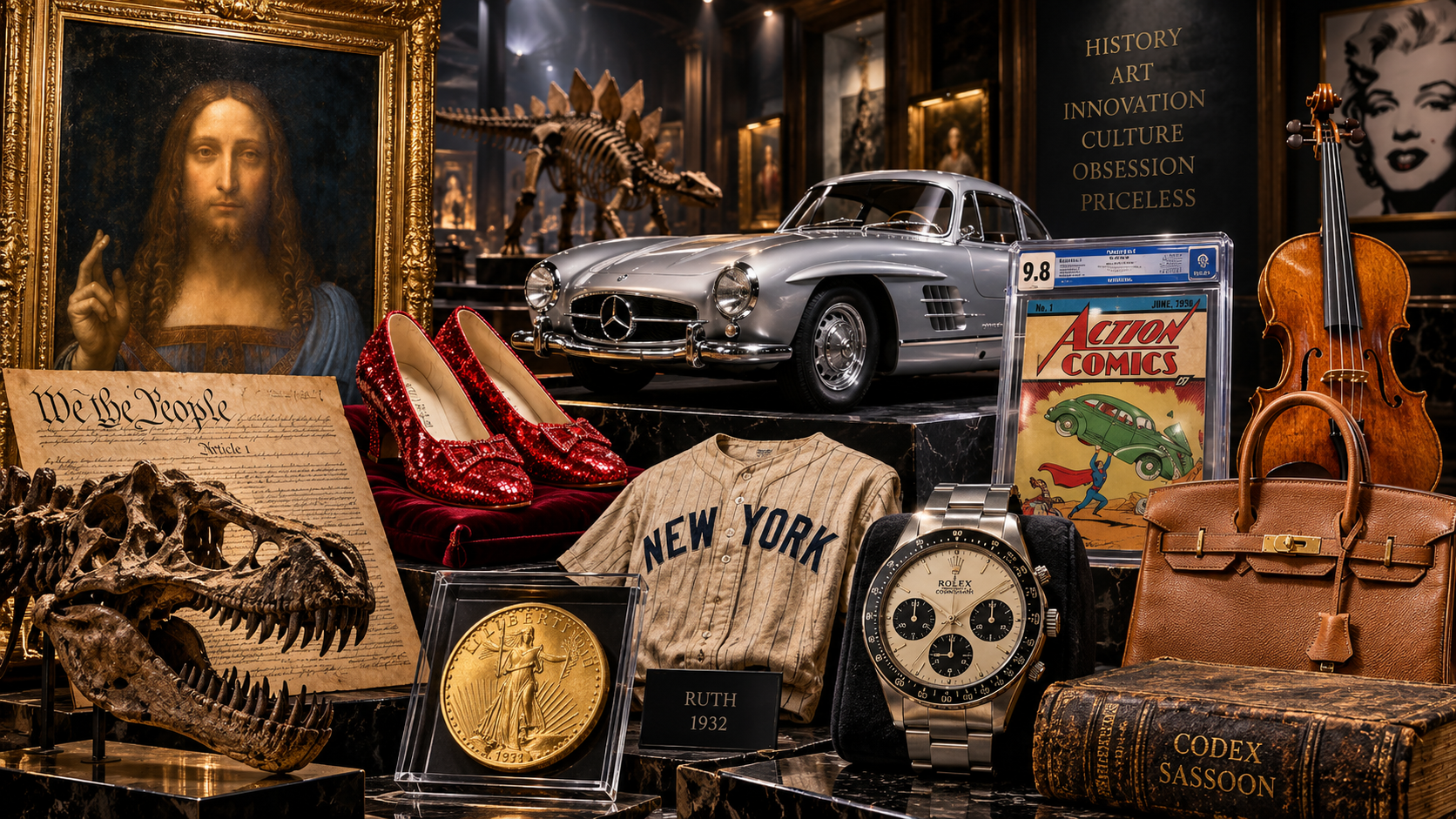 The $450 Million Painting and the $32 Million Shoes: The World’s Most Valuable Collectibles