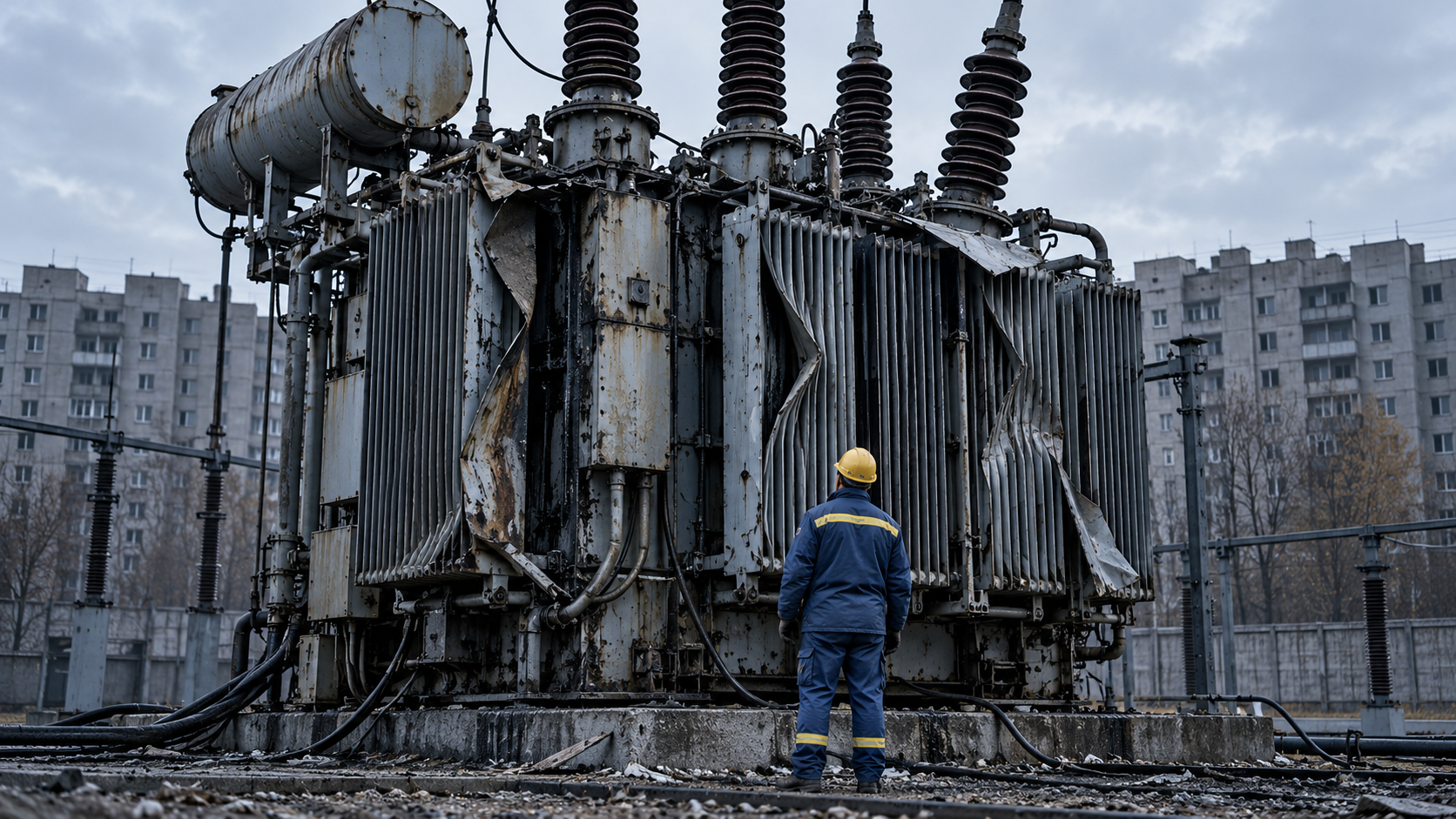 Russian Strikes Hit Ukraine’s Western Energy Network, Deepening Power Crisis