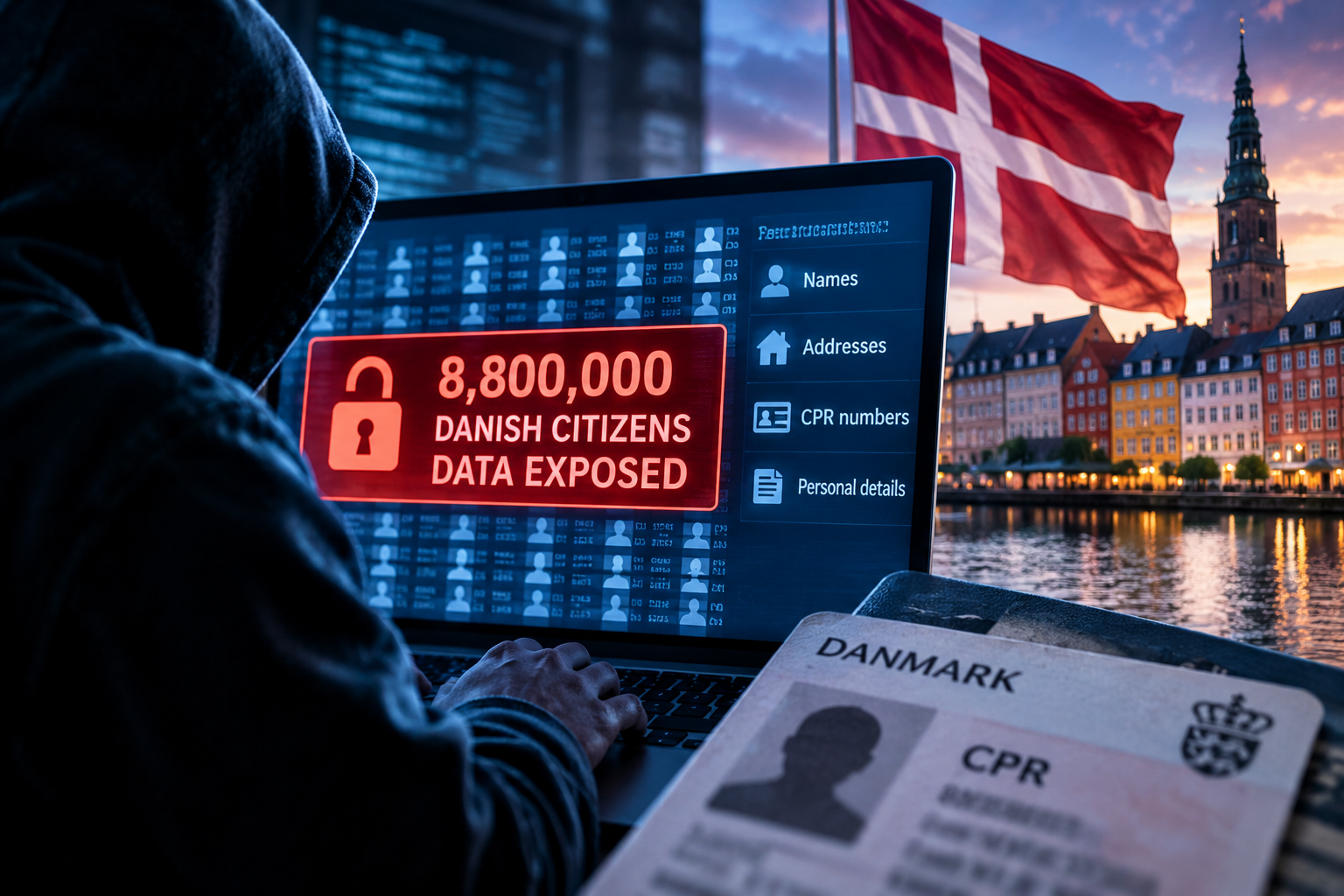 Attackers Access Names, Addresses And ID Numbers Of 8.8 Million People In Denmark