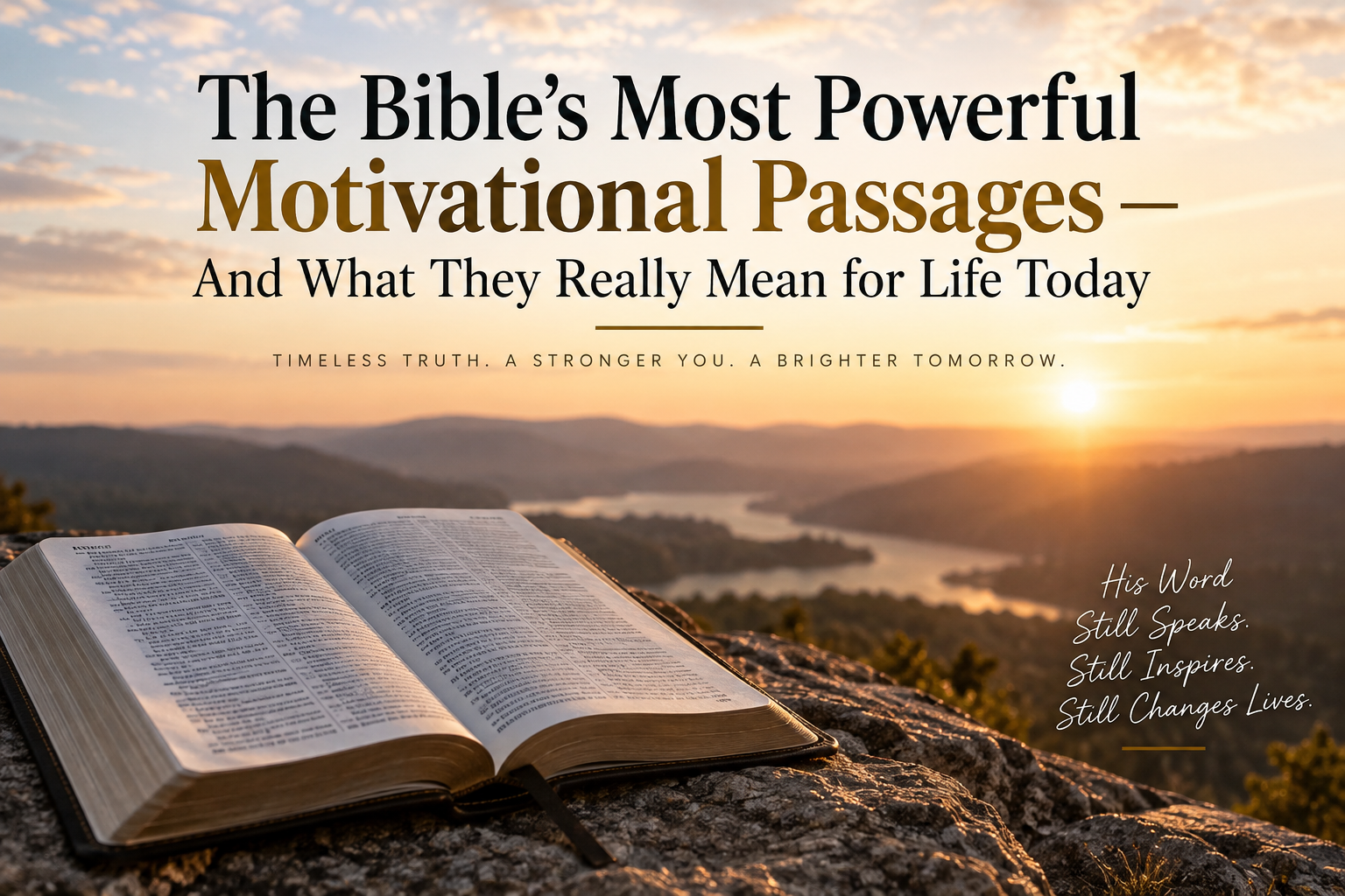 Ancient Words for Modern Battles: The Bible Passages That Still Hit Hard Today