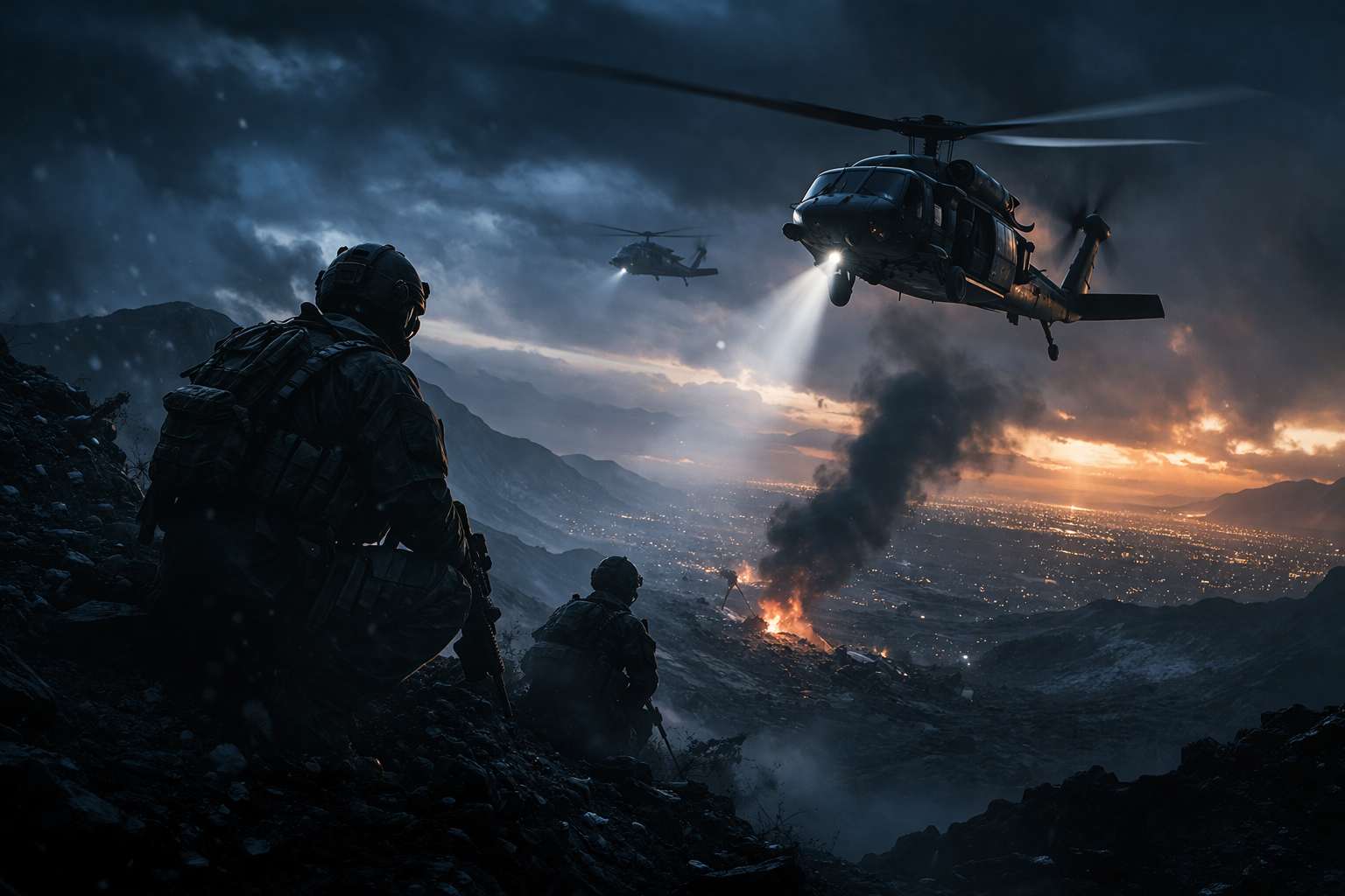 US Rescue Success Turns Into High-Stakes Search