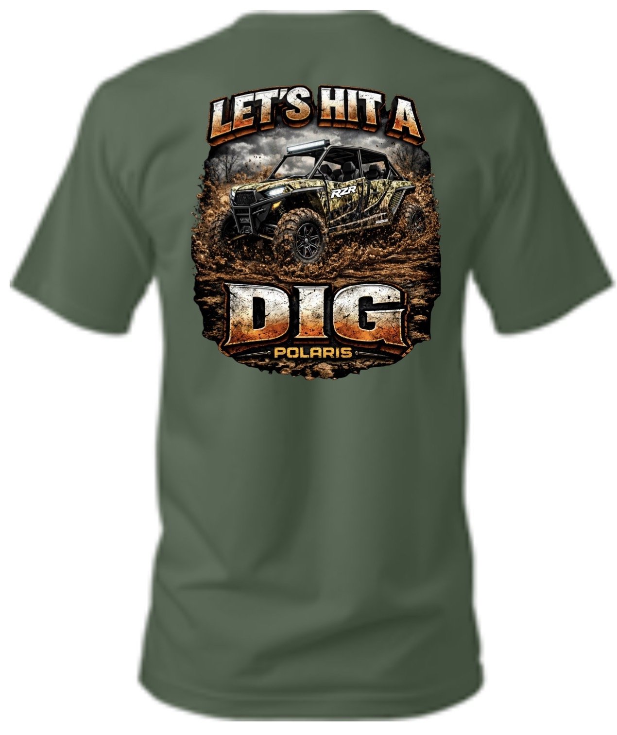 Let’s hit a dig camo RZR T-shirt