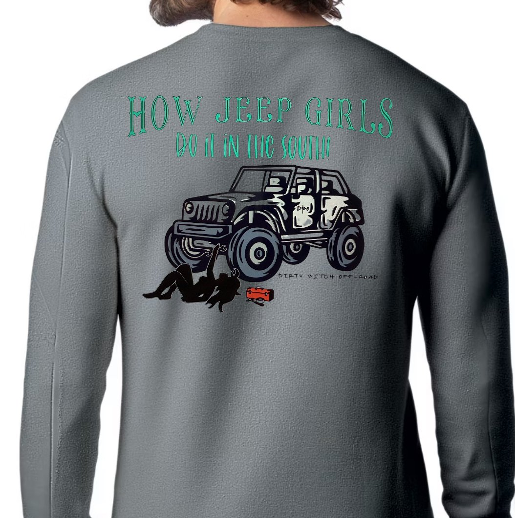 How jeep girls do it in the south Fleece Crew