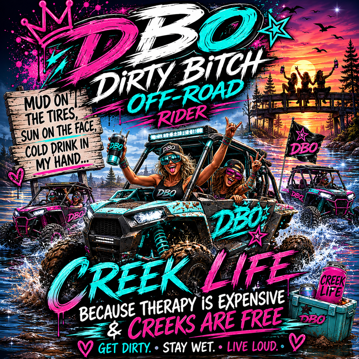 Creek life bc therapy is expensive tshirt