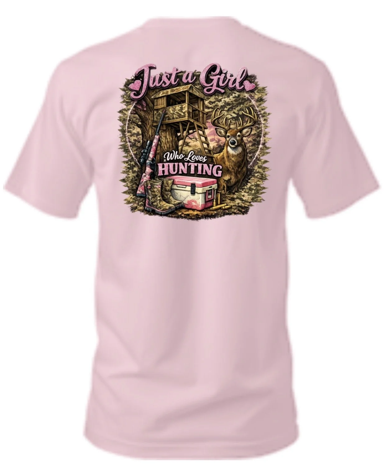 Just a girl who loves hunting T-shirt