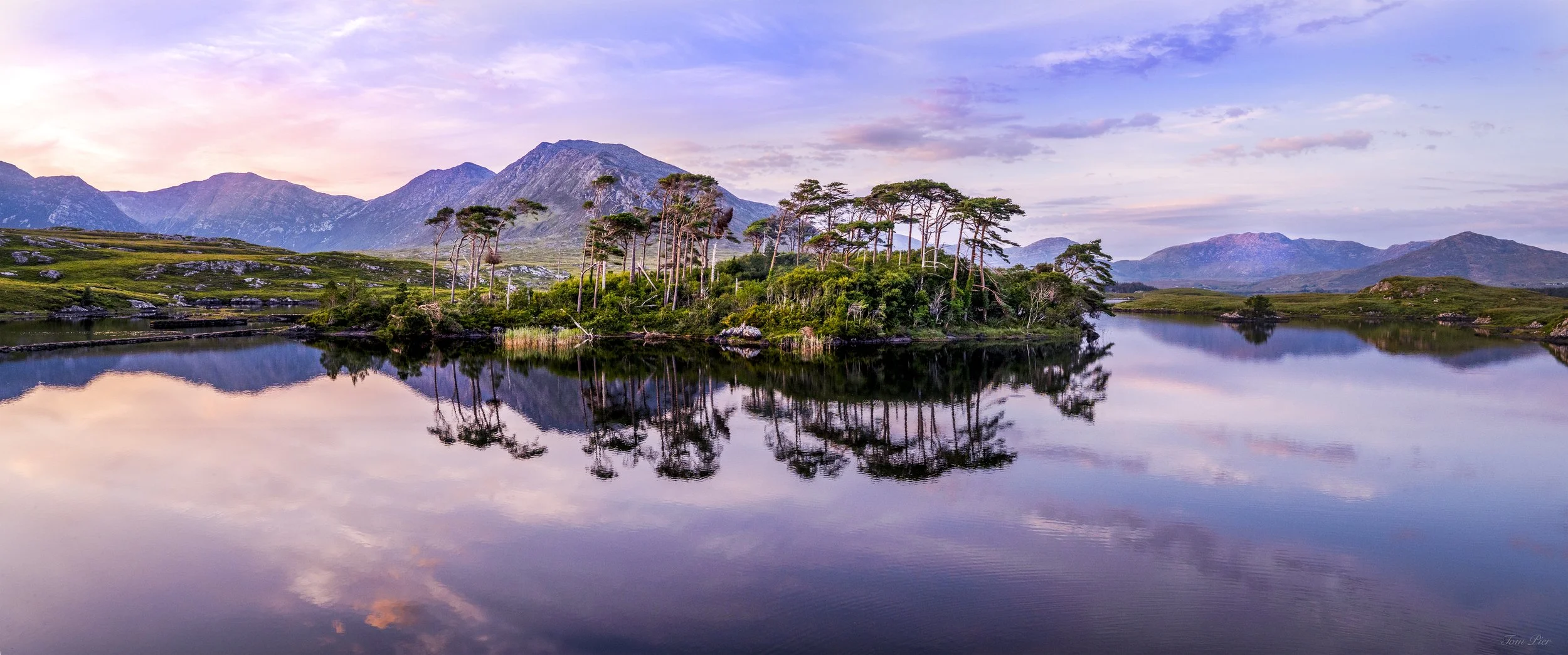 Pine Island, Connemara. Panoramic view
