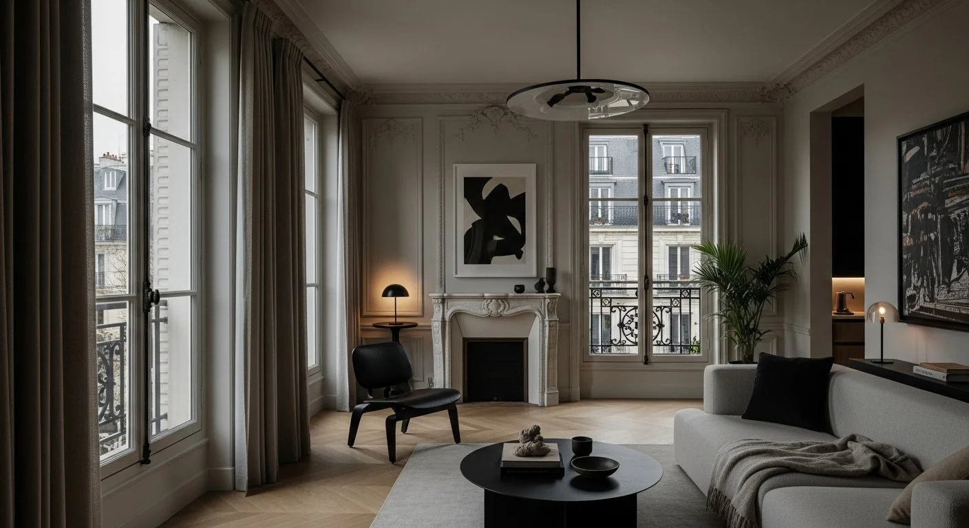 Paris apartment view