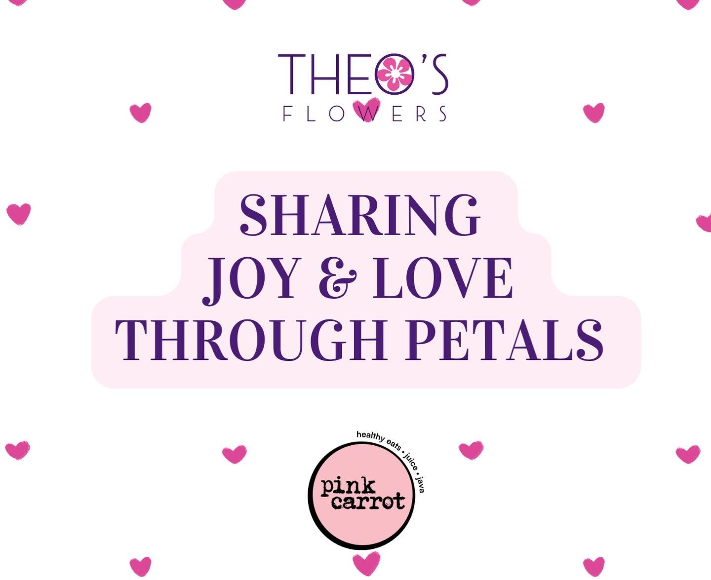 Looking for the perfect way to start your Valentine&rsquo;s Day?

Join us at @pinkcarrotboston at The Street in Chestnut Hill this Saturday from 10:00&ndash;11:30 AM to pick up a mini floral bouquet, get to know us, and be a part of sharing joy (and 