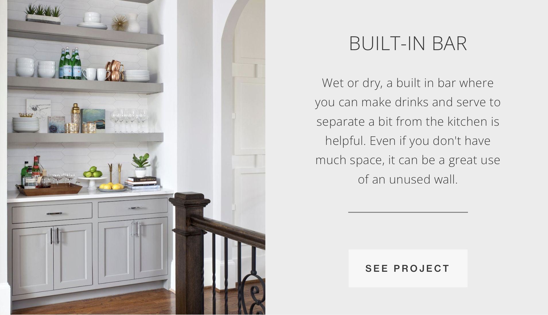 Lori May Interiors Build in Bar