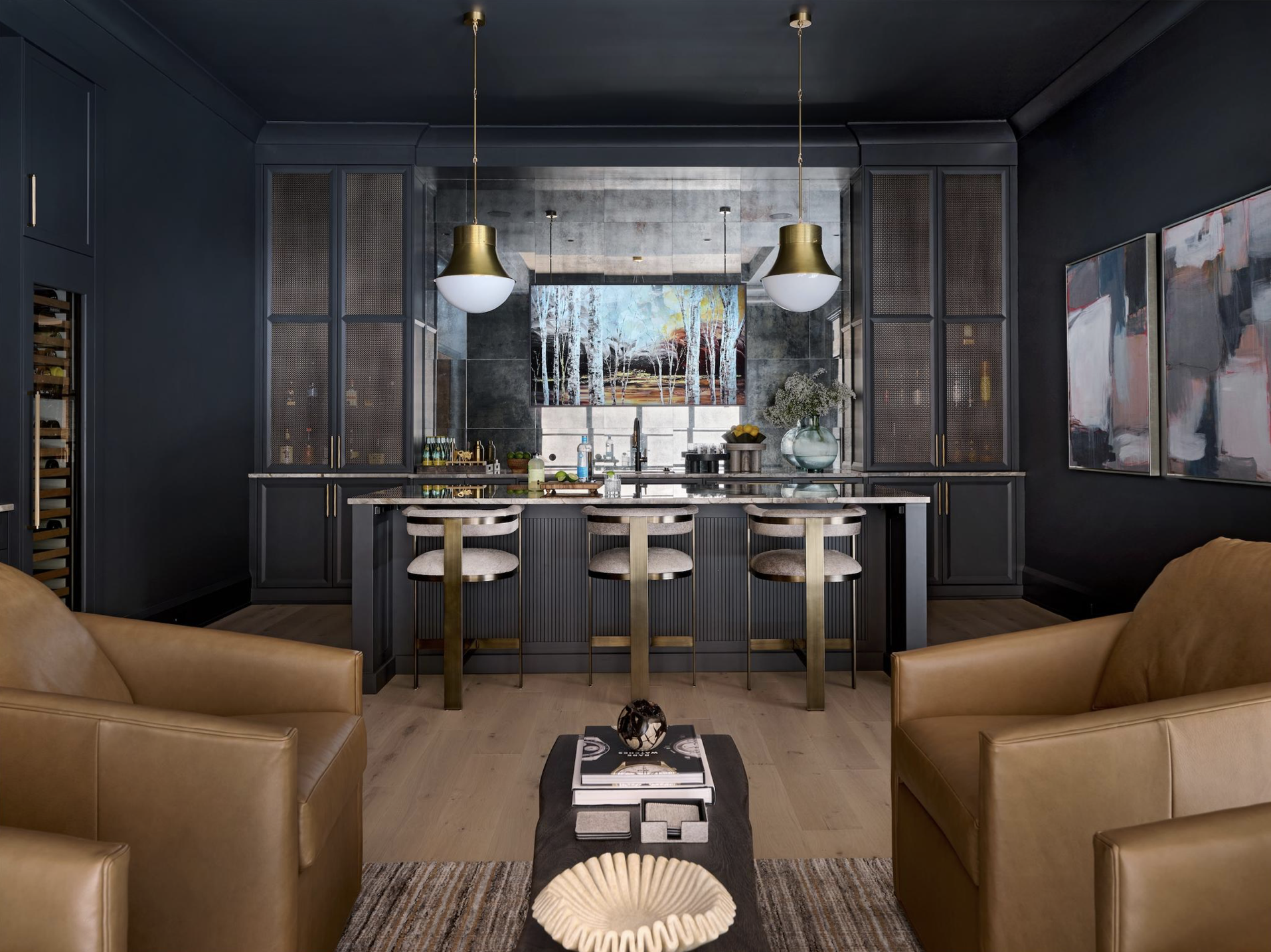 Lori May Interiors custom bar