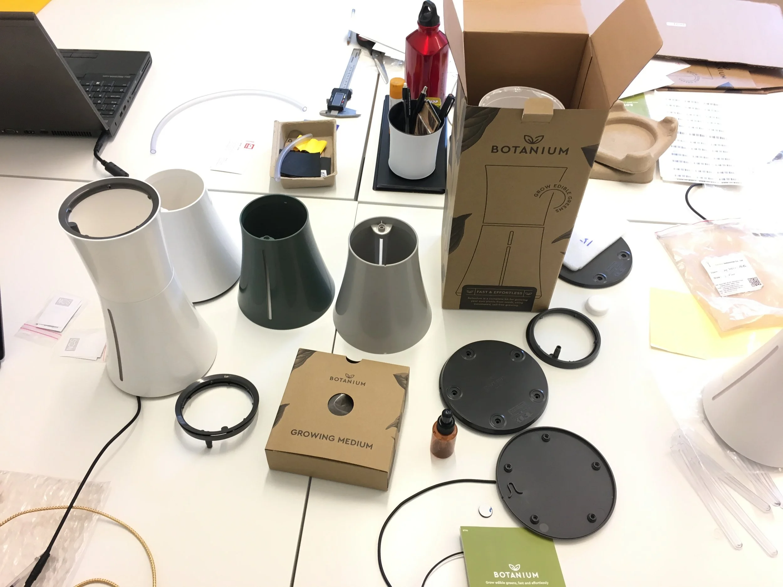 First samples from the factory with injection moulded parts.