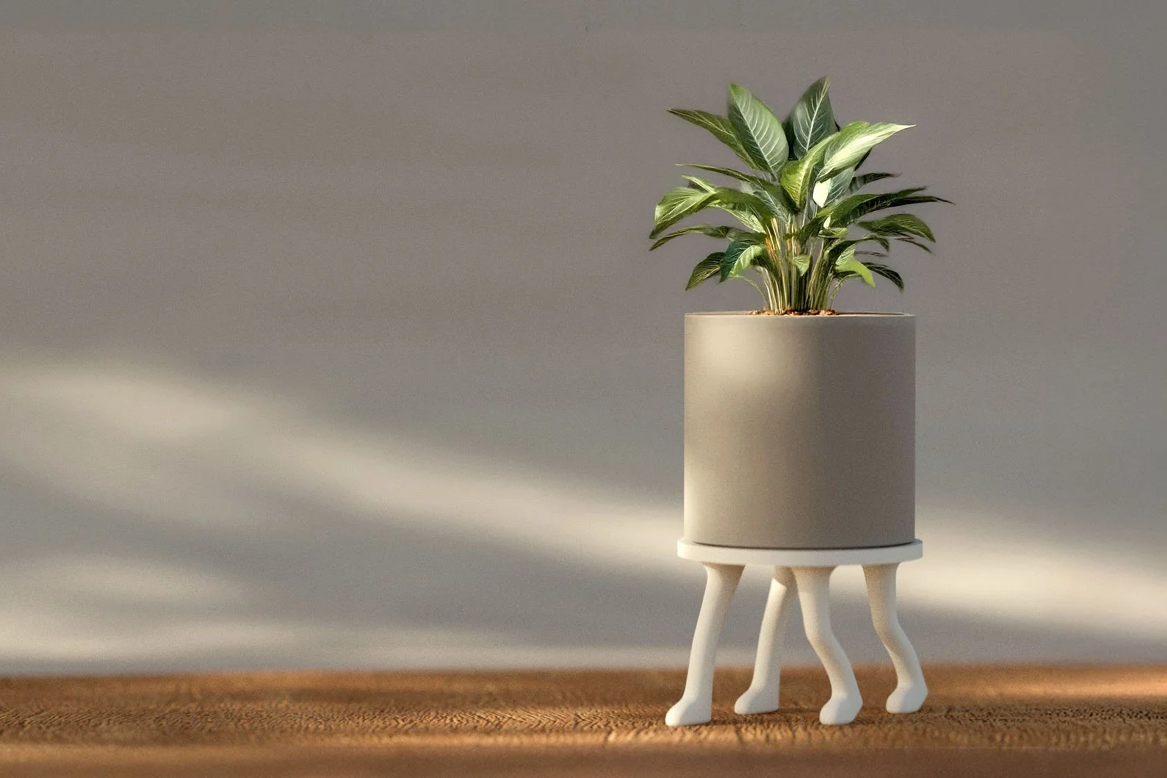 Four-legged plant stand