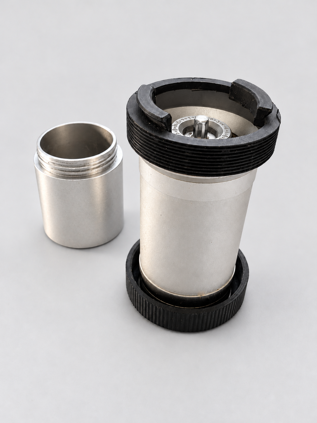 The holder can be unscrewed if you would want to use the grinder manually again