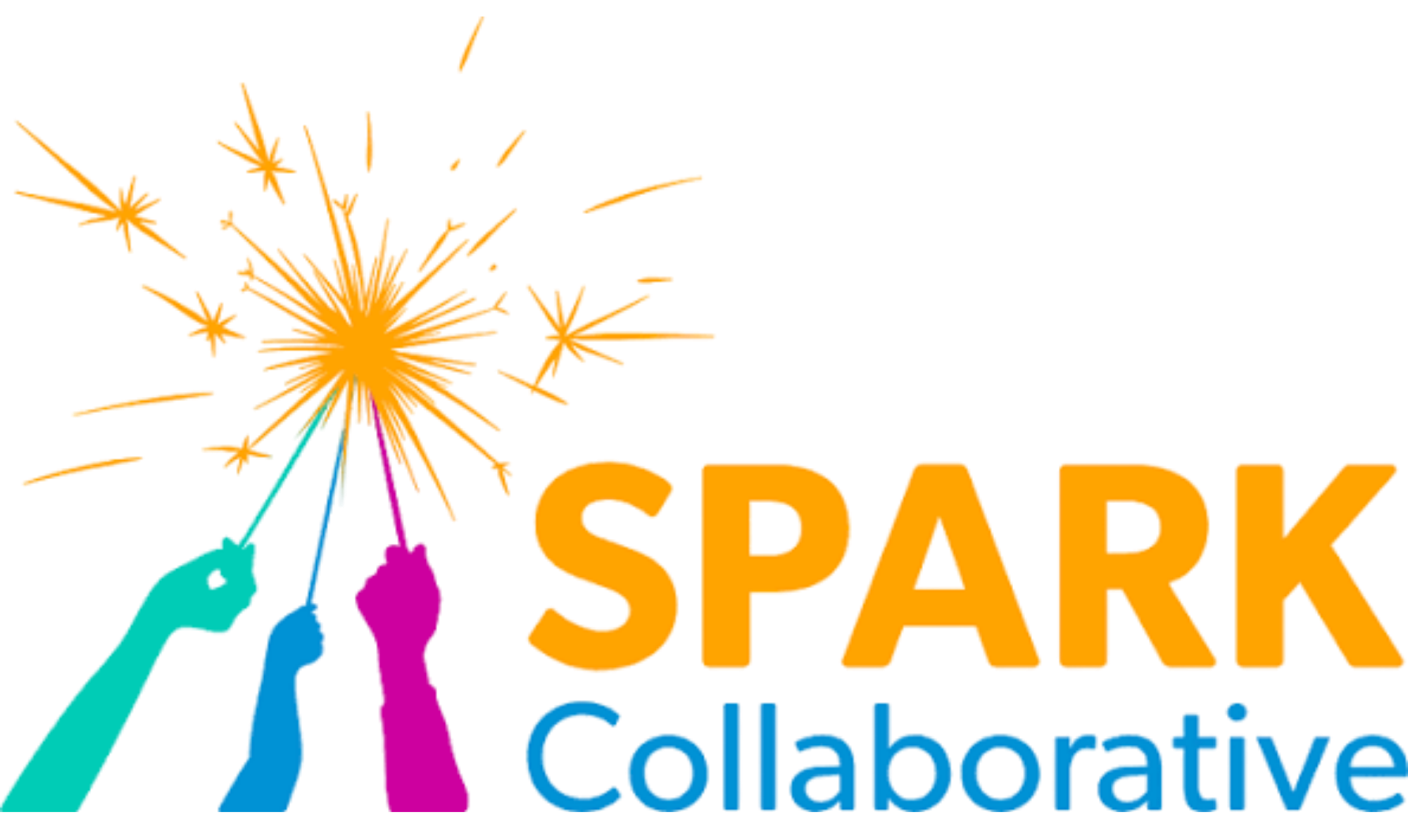 Colorful logo with fireworks, representing sparkler or fireworks celebration, with text reading 'Sparkler Company' in orange, yellow, pink, blue, and purple colors.