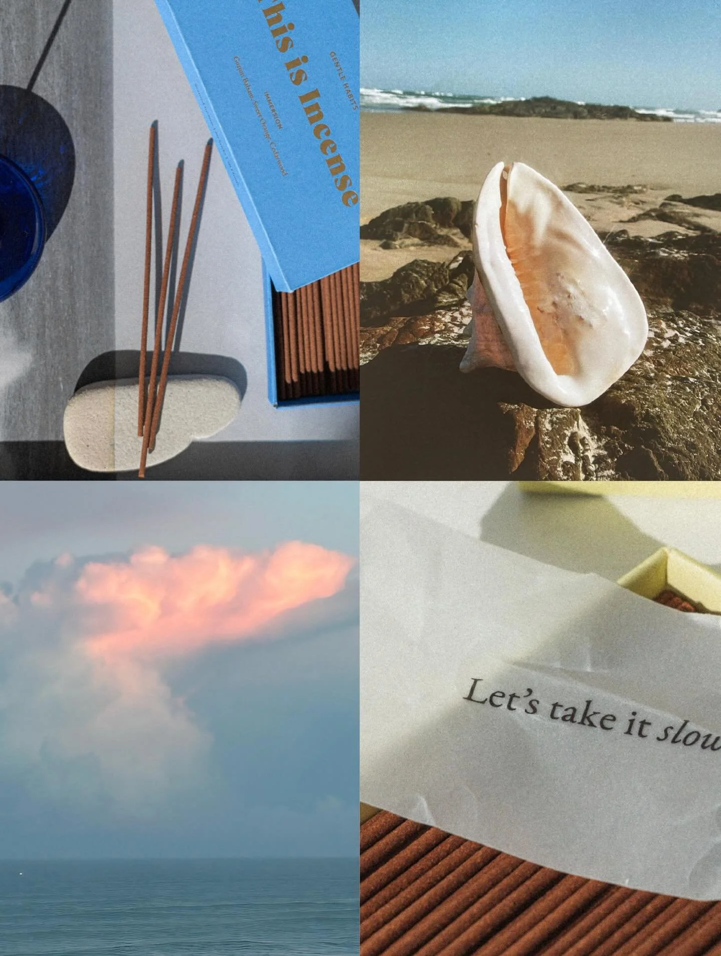 SLOW DOWN.

As the sun springs, we are turning to the heady blends of our coastal incenses for ritual and relaxation. 

We are down to our last few boxes with a restock coming April 26.