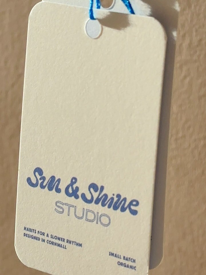 Details from our Tilt Your Face and Joyful Life sweatshirts 💙💛