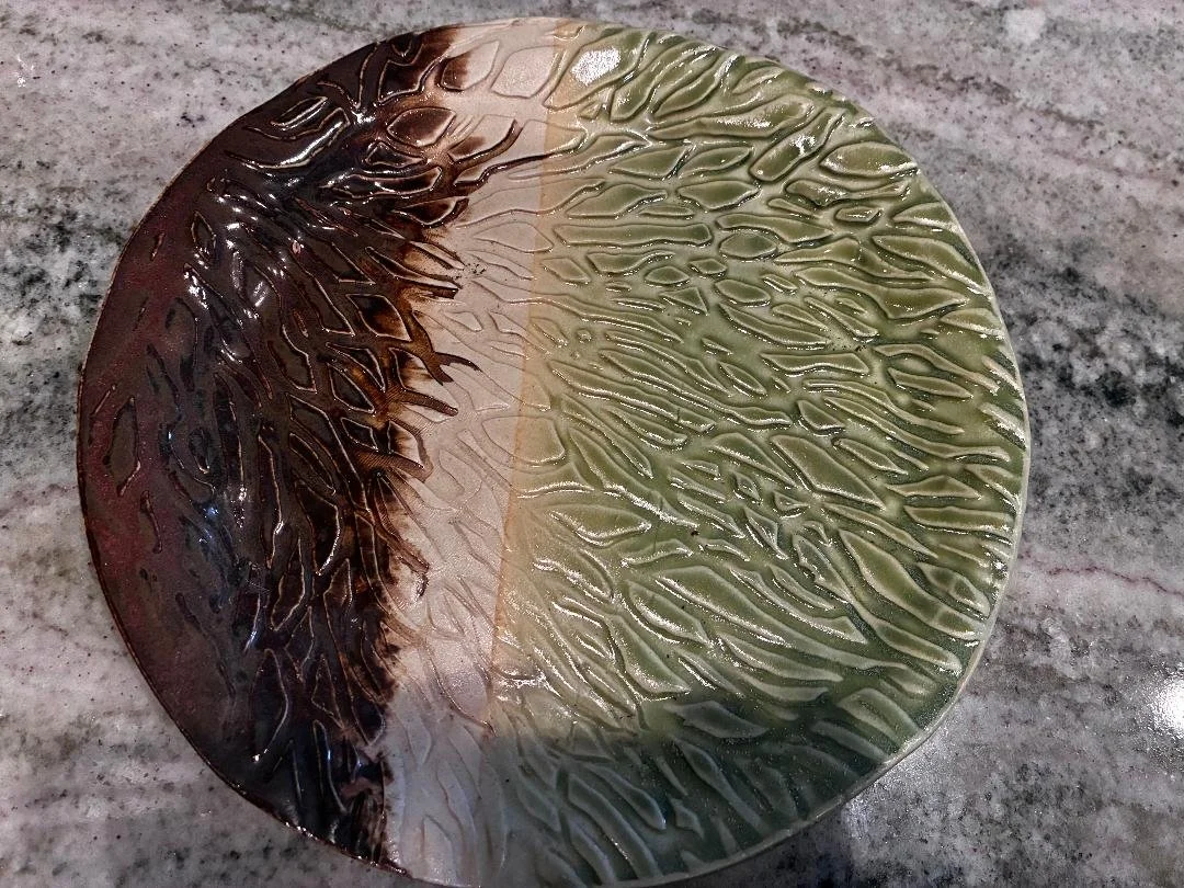 3 Glazes Serving Plate