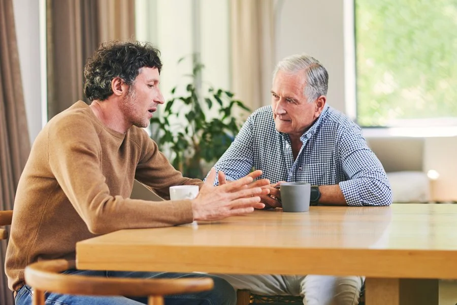 Family mediation session offering calm support during separation