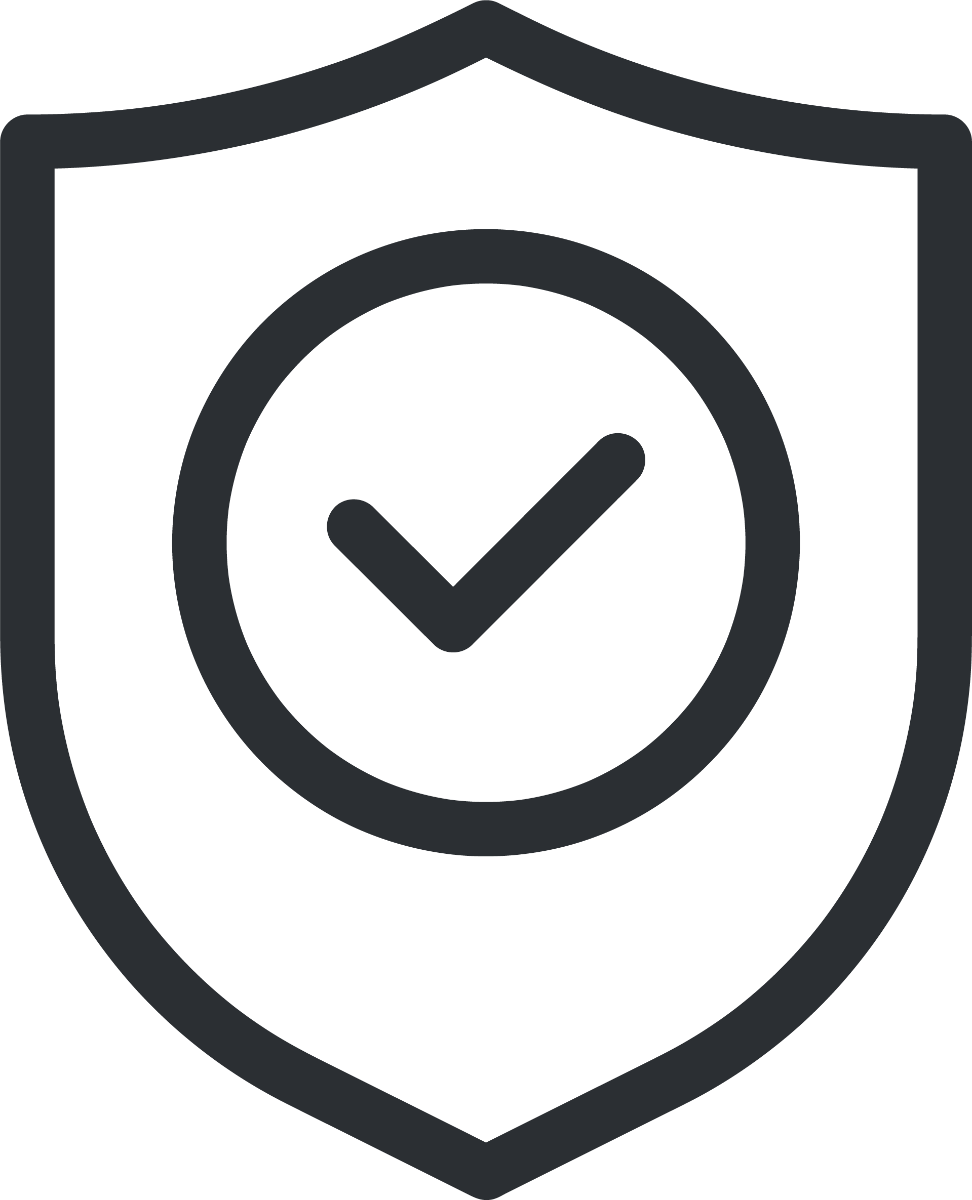 Shield emblem with a clock and checkmark inside, suggesting security and time verification.