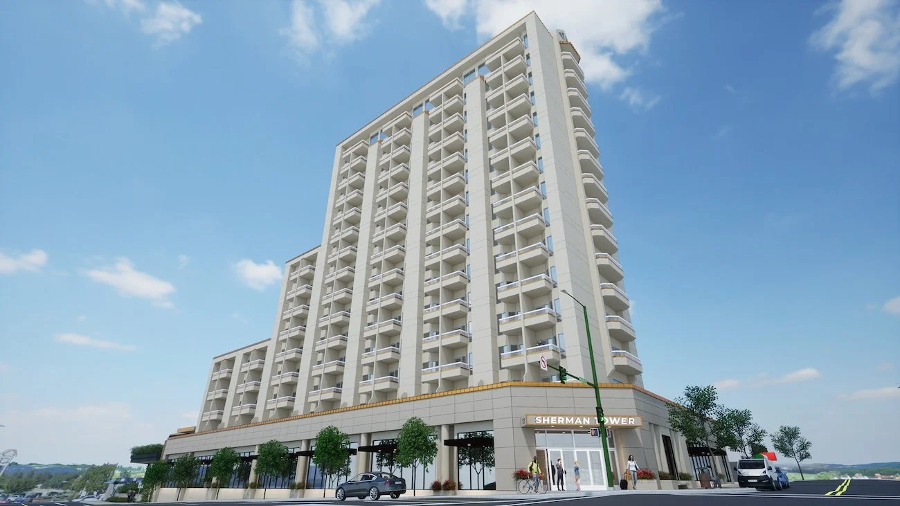 Artist’s rendering of the Sherman Tower at the Coeur d’Alene Resort.