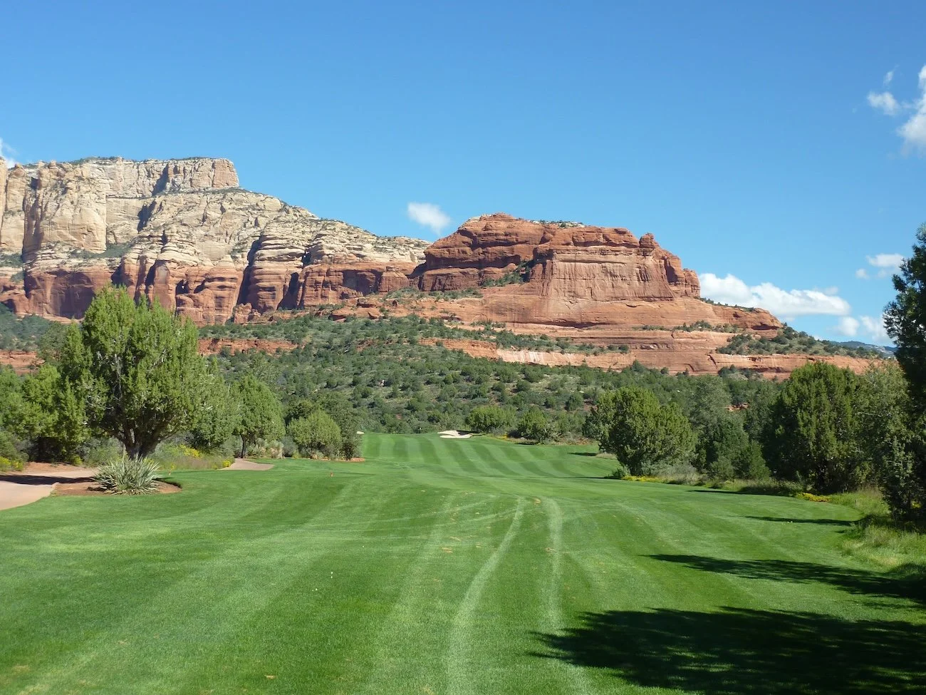 Seven Canyons Golf Course in Sedona framed by high desert landscape and red rock formations