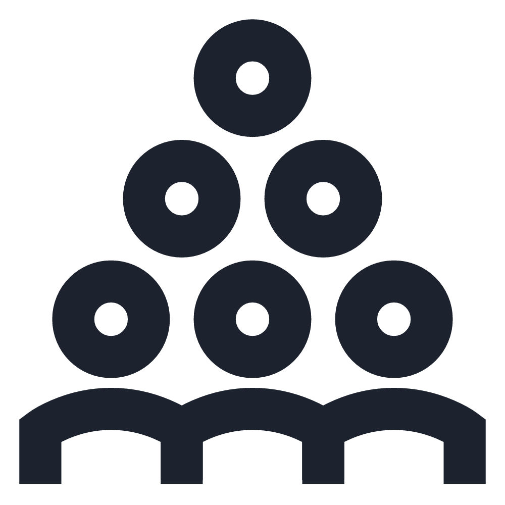 Stacked billiard balls arranged in a tight triangle formation.
